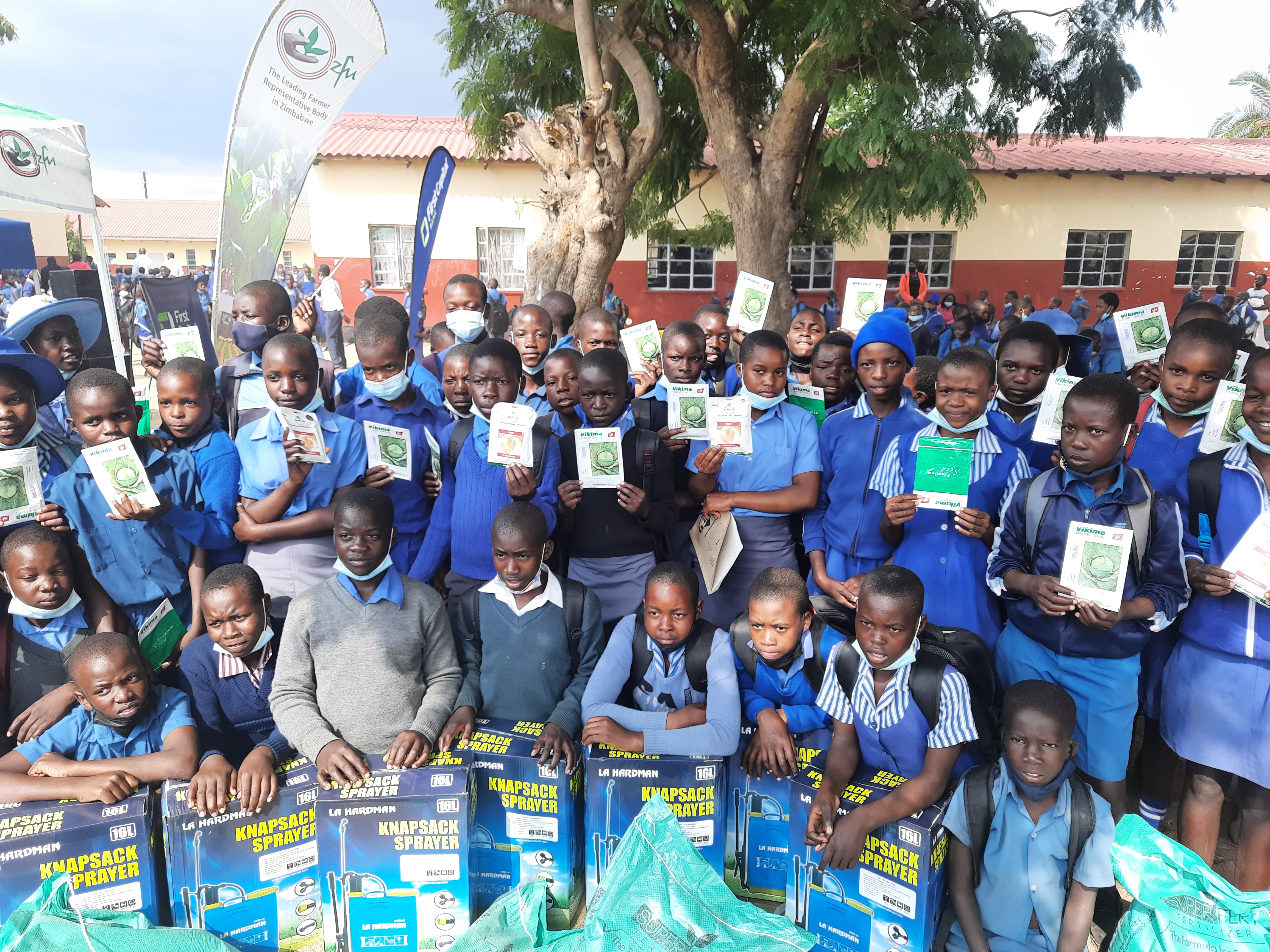 School based ZFU Young Farmers’ club benefits from First Capital Bank Social work.